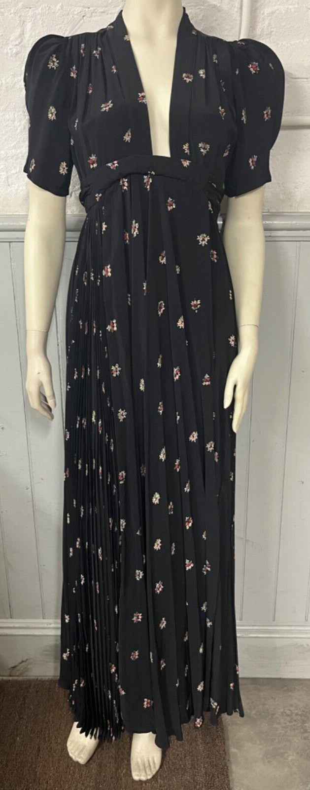 70's Maxi Couture Wrap "Bridget" Dress by Ossie Clark x Celia Birtwell