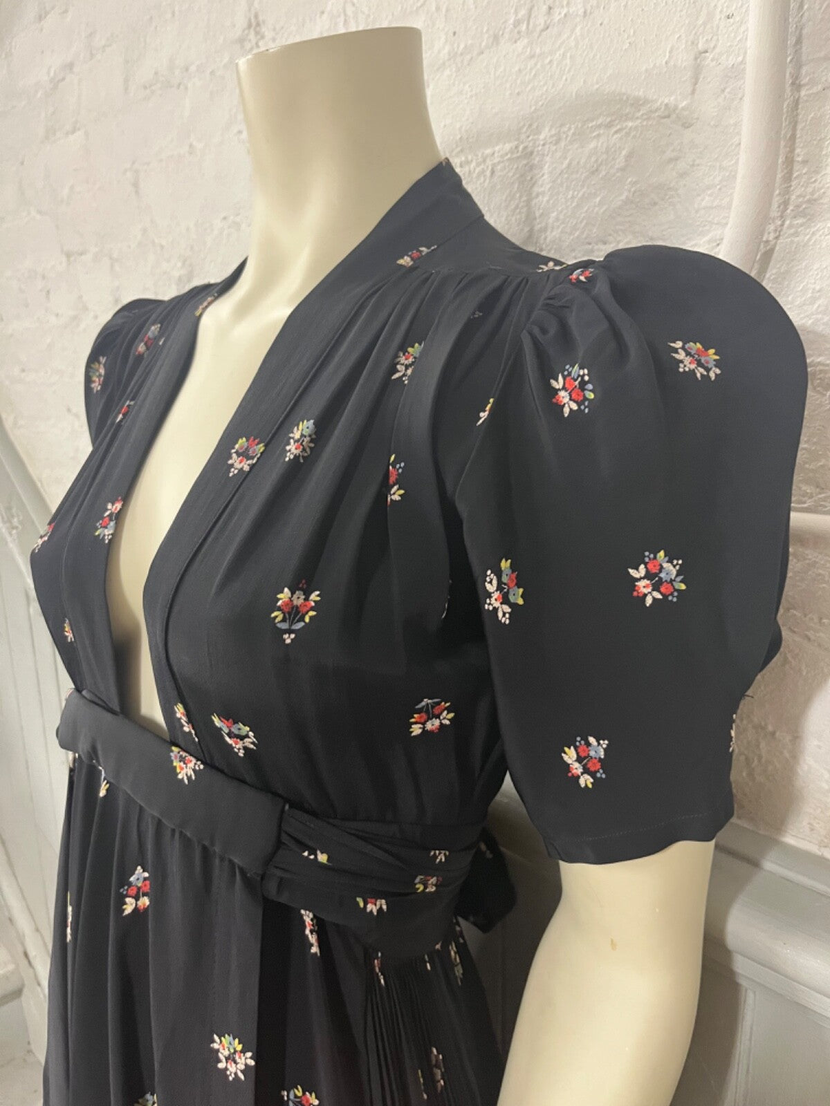70's Maxi Couture Wrap "Bridget" Dress by Ossie Clark x Celia Birtwell