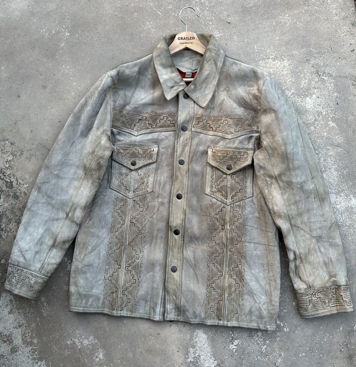 70’s Vintage Suede Leather American Heritage Native Jacket