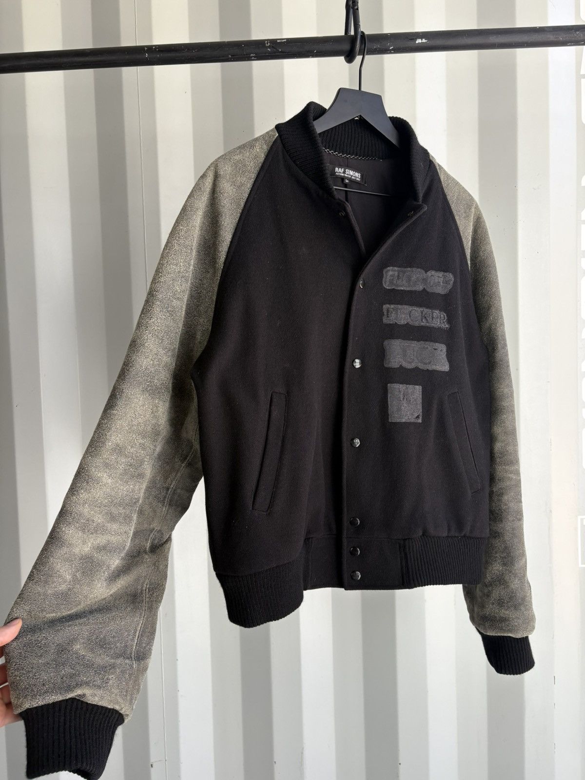 Raf Simons AW2002-2003 “Virginia Creeper” Varsity Jacket
