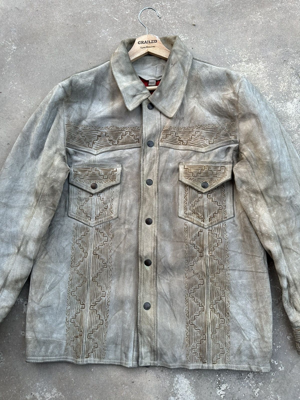 70’s Vintage Suede Leather American Heritage Native Jacket