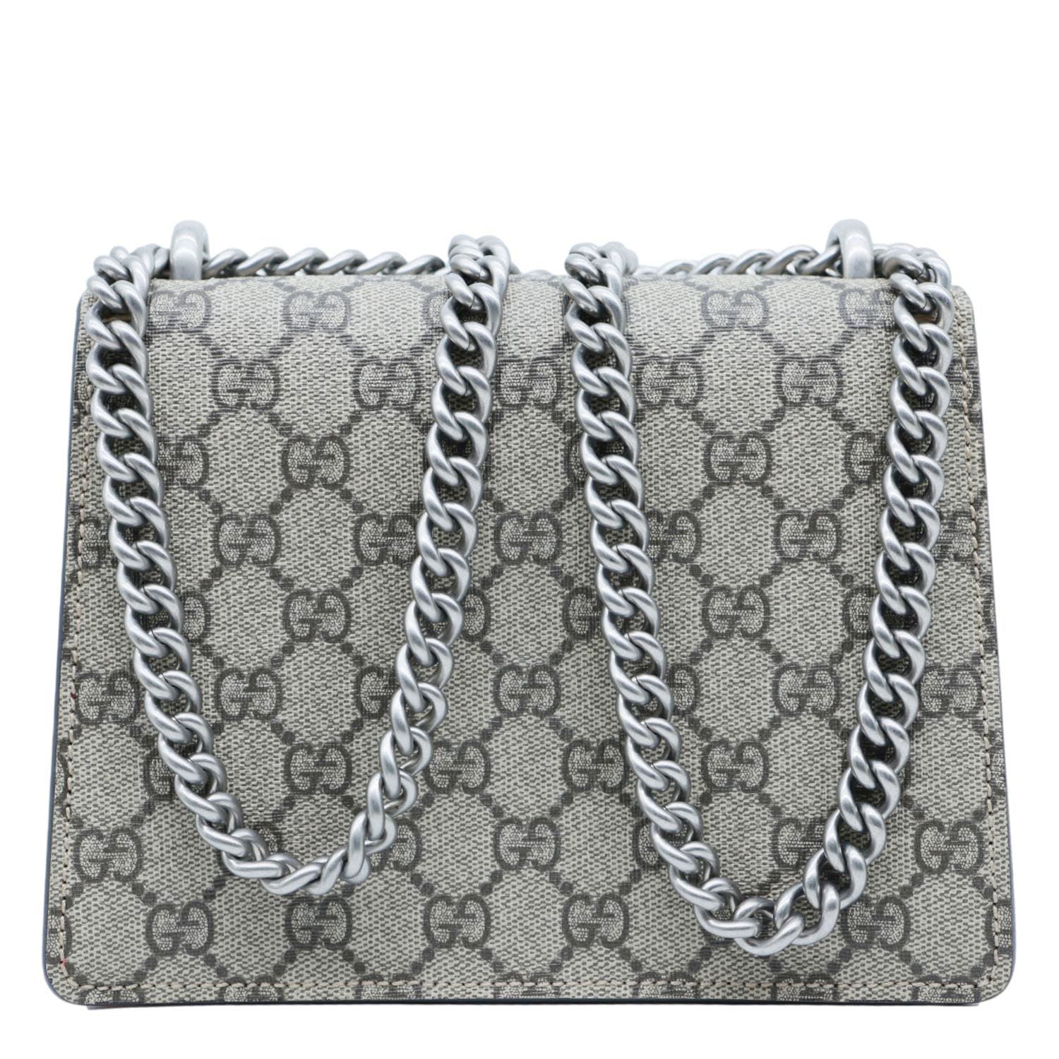 GUCCI Dionysus Mini GG Supreme Canvas Crossbody Bag Beige 421970