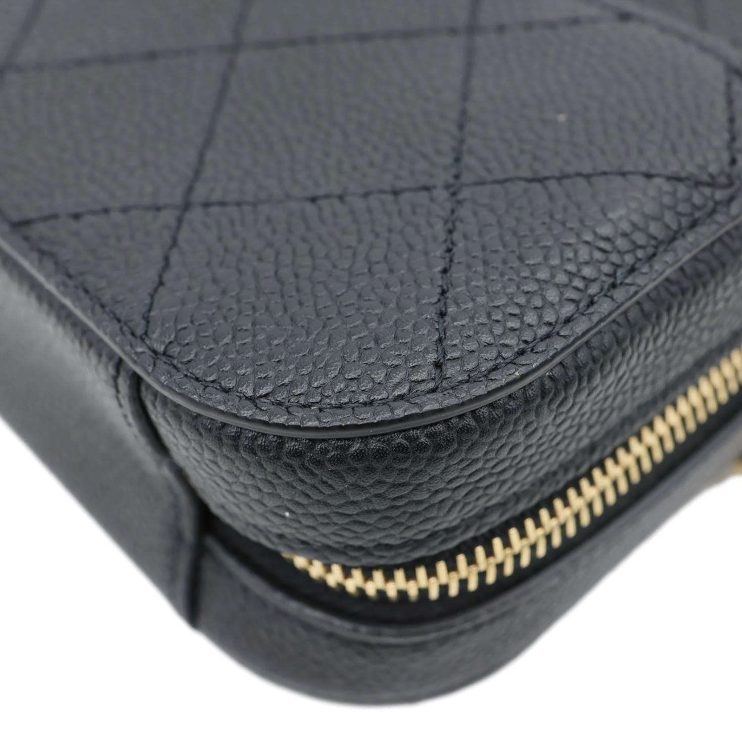 CHANEL Chic Affinity Stitched Caviar Leather Waist Bag Black