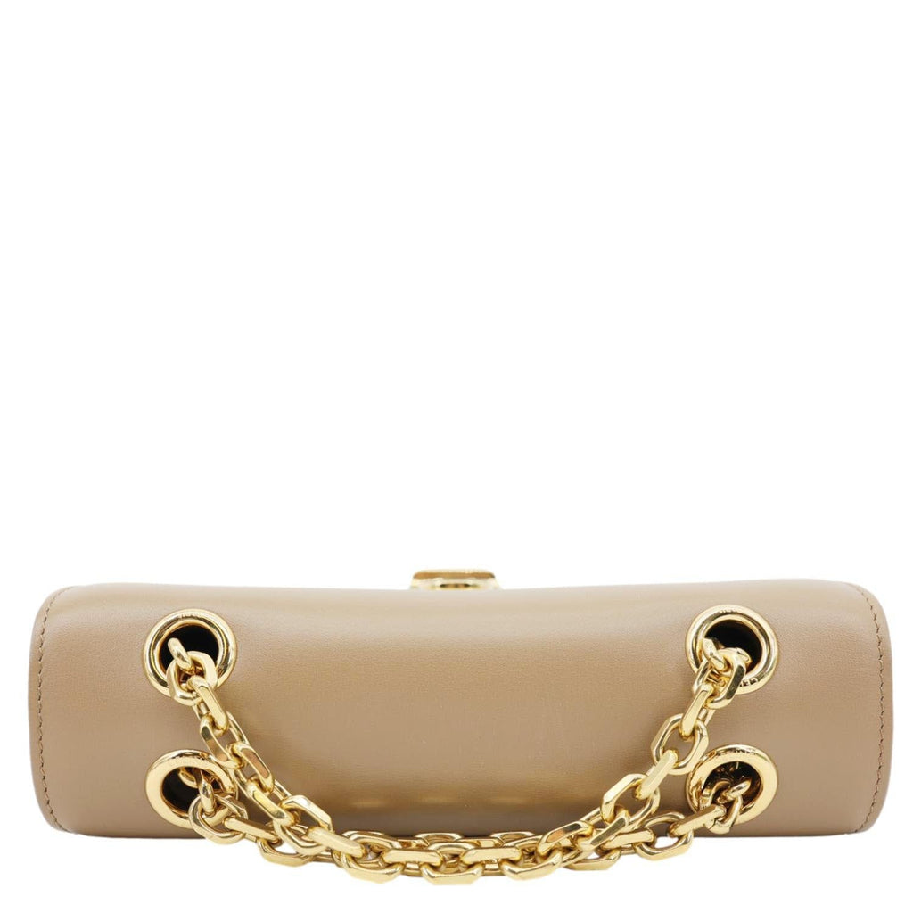 CELINE C Small Calfskin Leather Shoulder Bag Beige