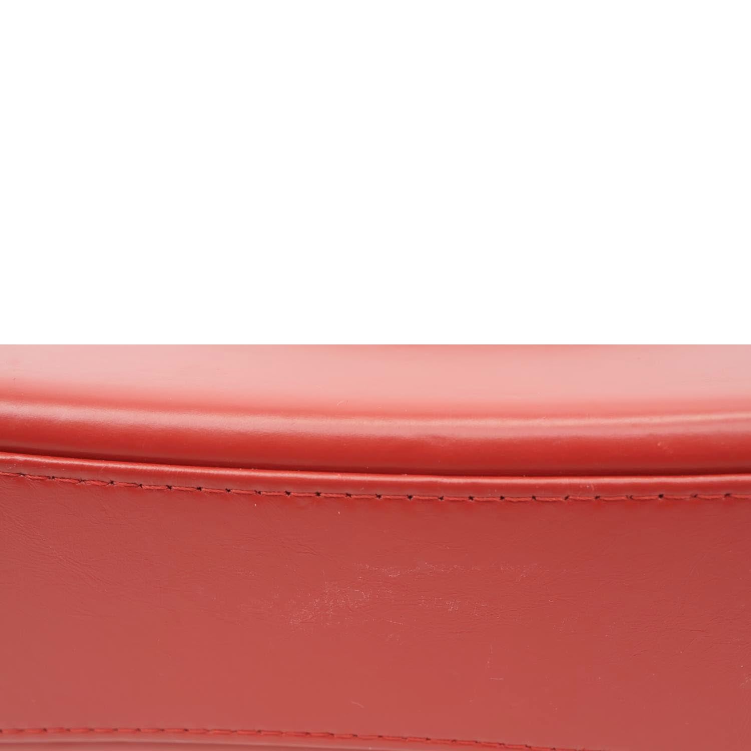 CHANEL Gabrielle Aged Calfskin Quilted Leather Crossbody Bag Red