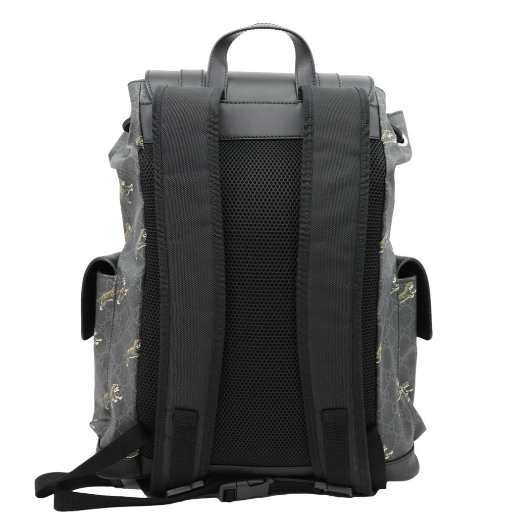 GUCCI GG Supreme Tiger Backpack Black 495563