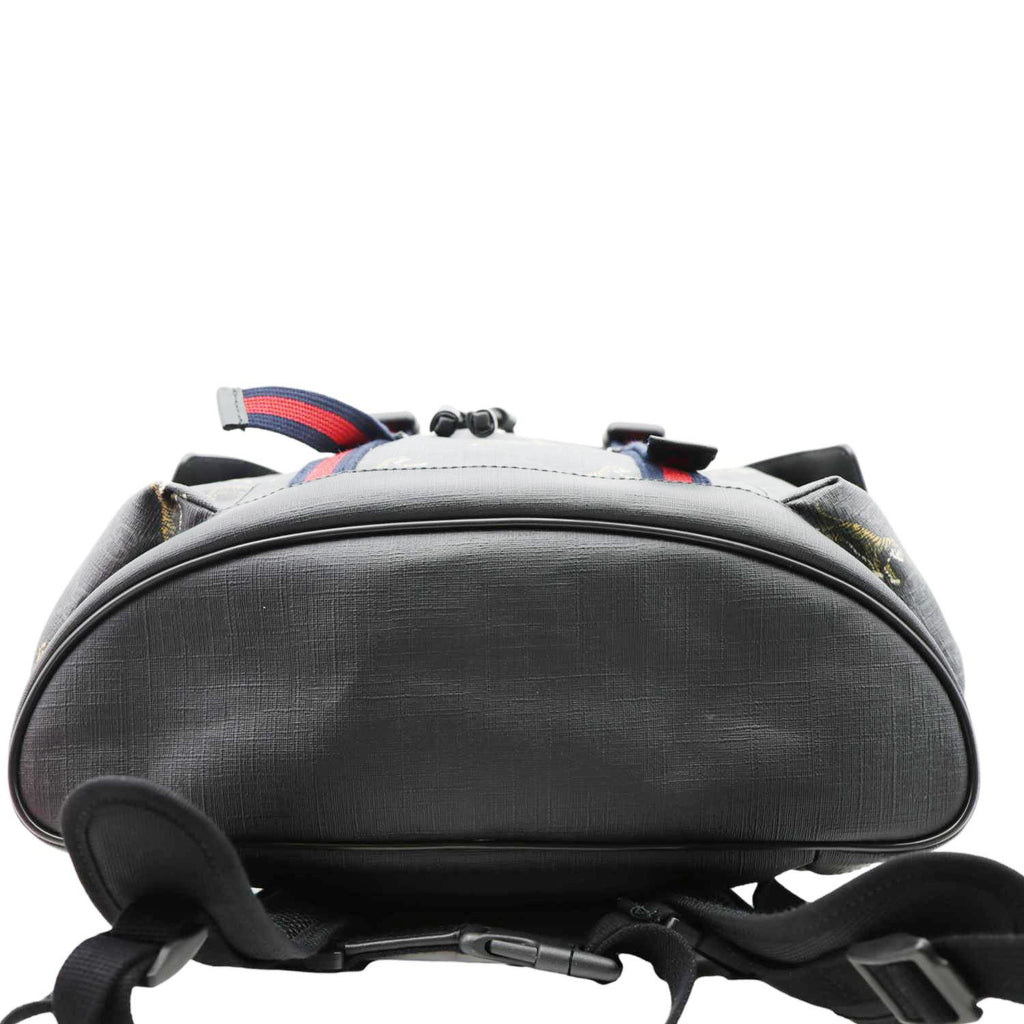 GUCCI GG Supreme Tiger Backpack Black 495563
