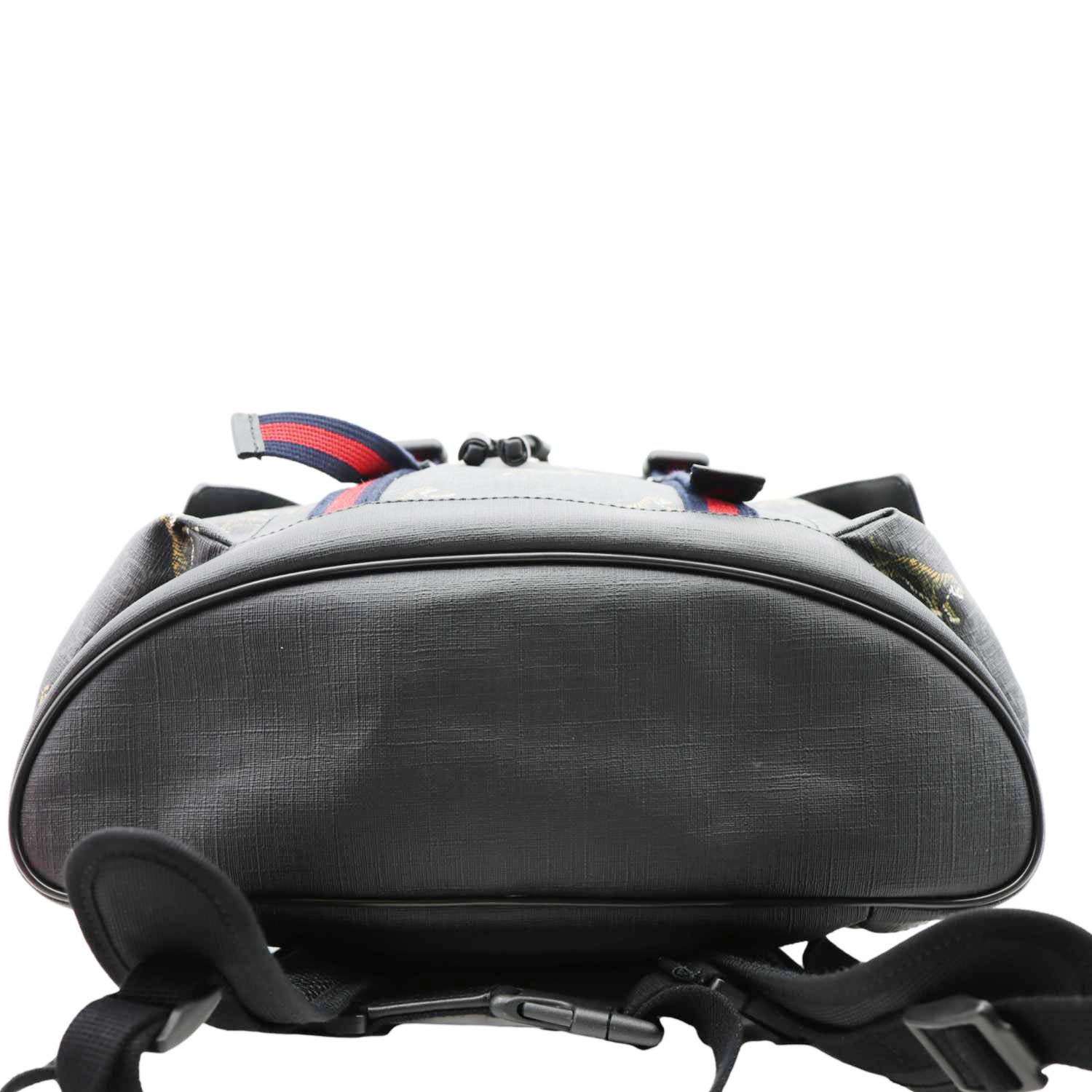 GUCCI GG Supreme Tiger Backpack Black 495563