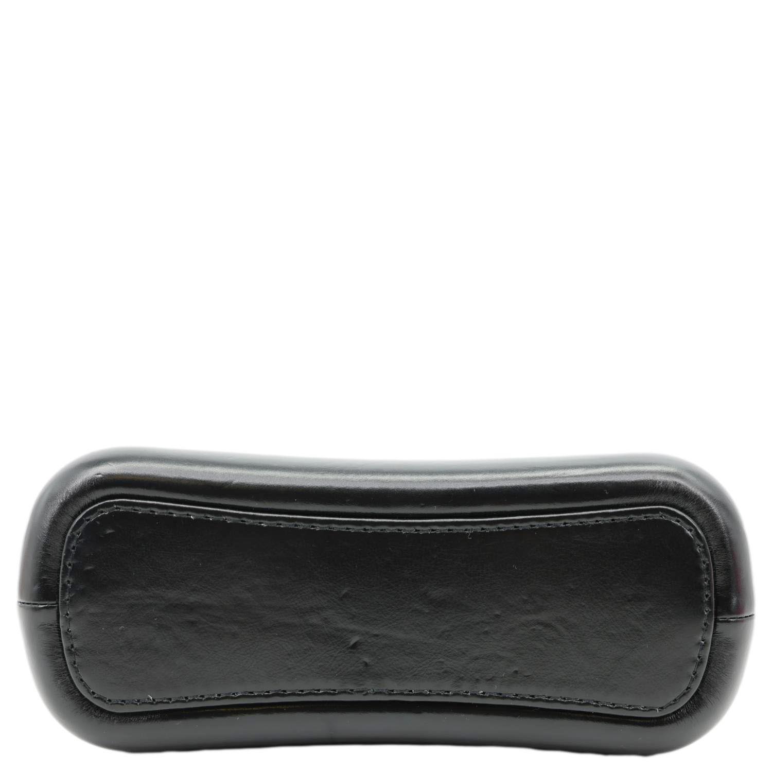 CHANEL Gabrielle Small Quilted Aged Lambskin Leather Crossbody Bag Black