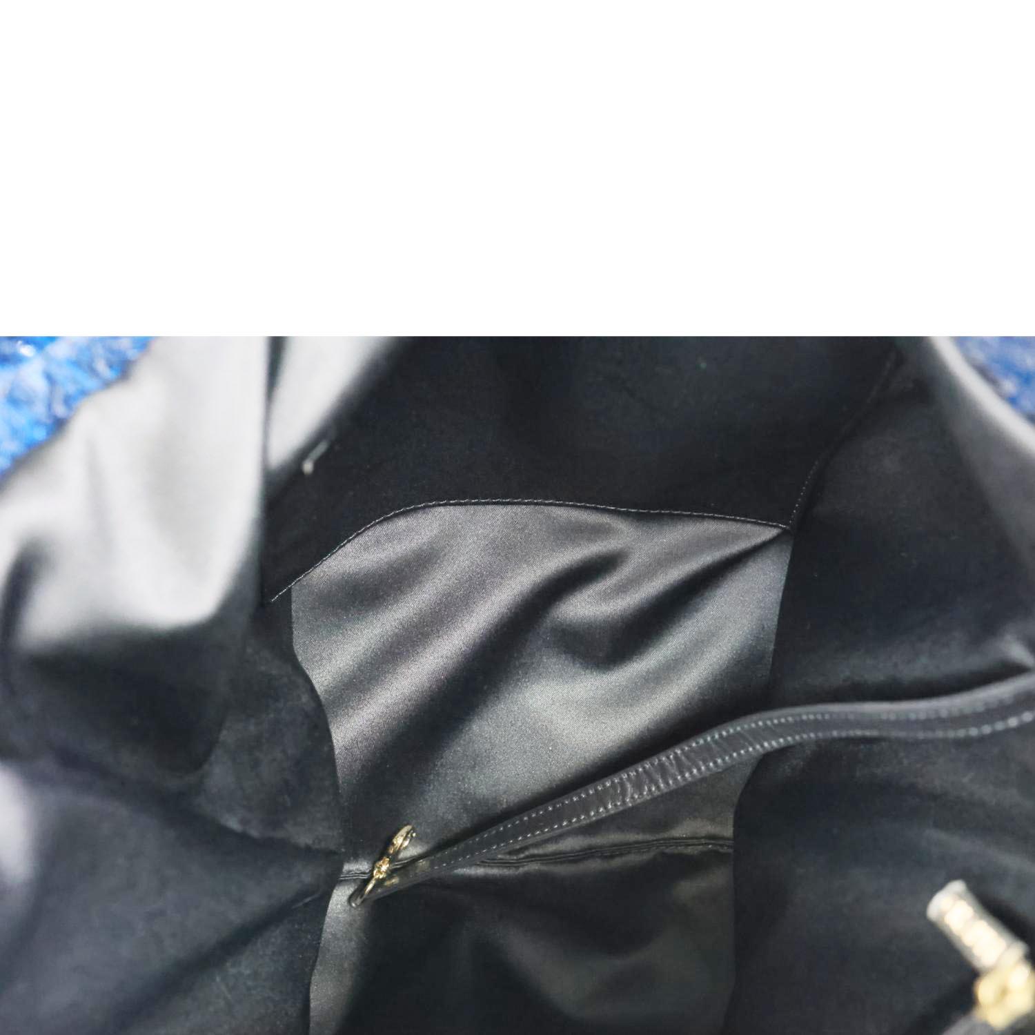 CHANEL 2021 Sequin Drawstring Tote Bag Multicolor