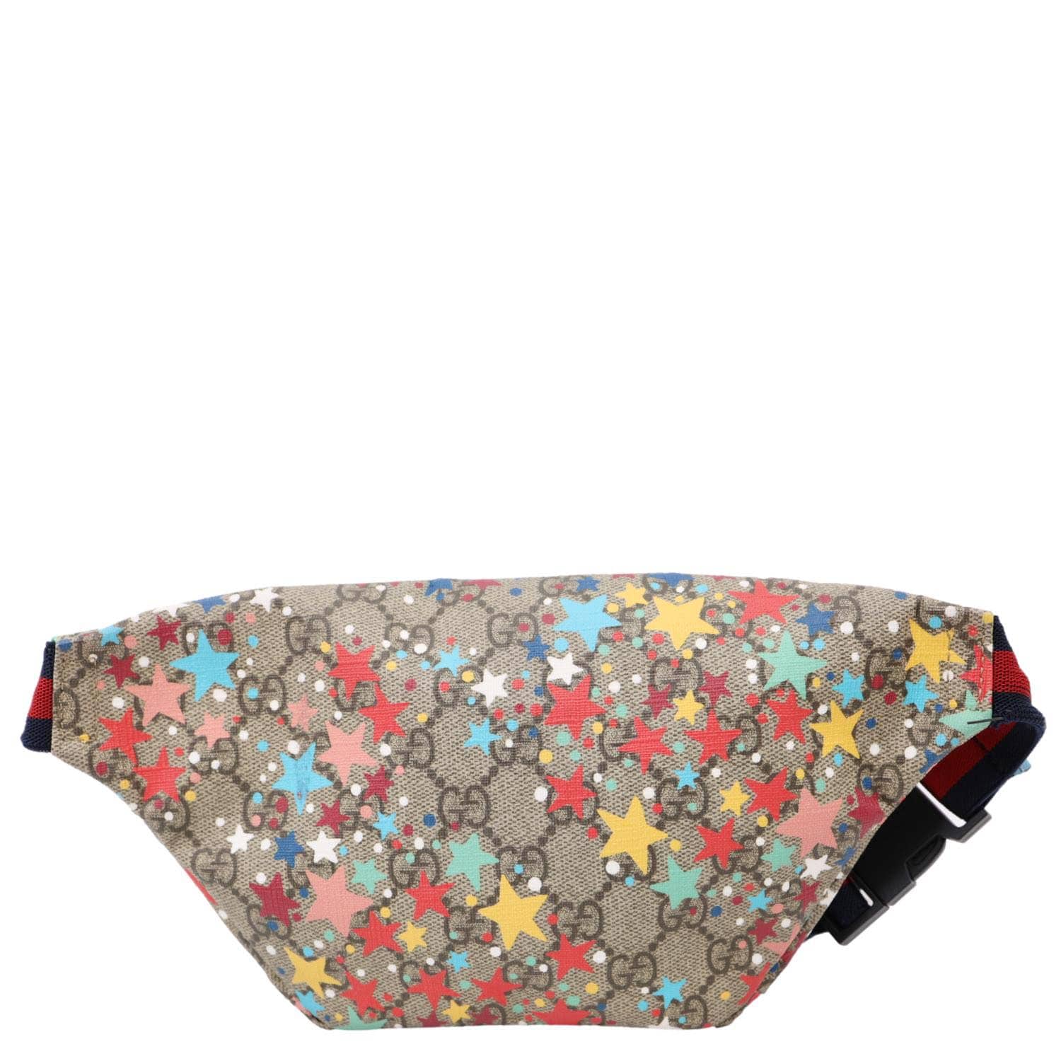 GUCCI Kids Web GG Supreme Stars Canvas Belt Bag Beige 502095
