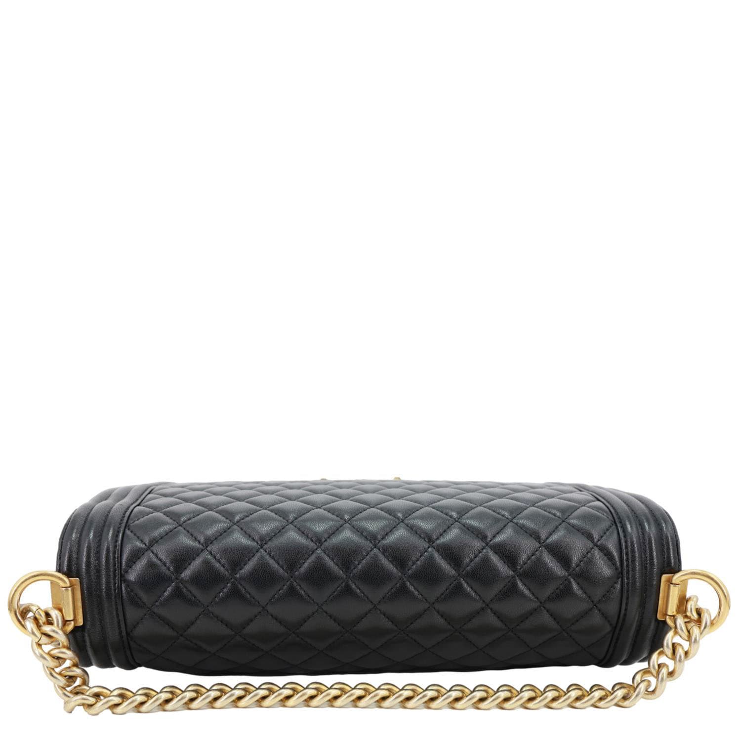CHANEL Boy Flap Large Quilted Leather Crossbody Bag Black
