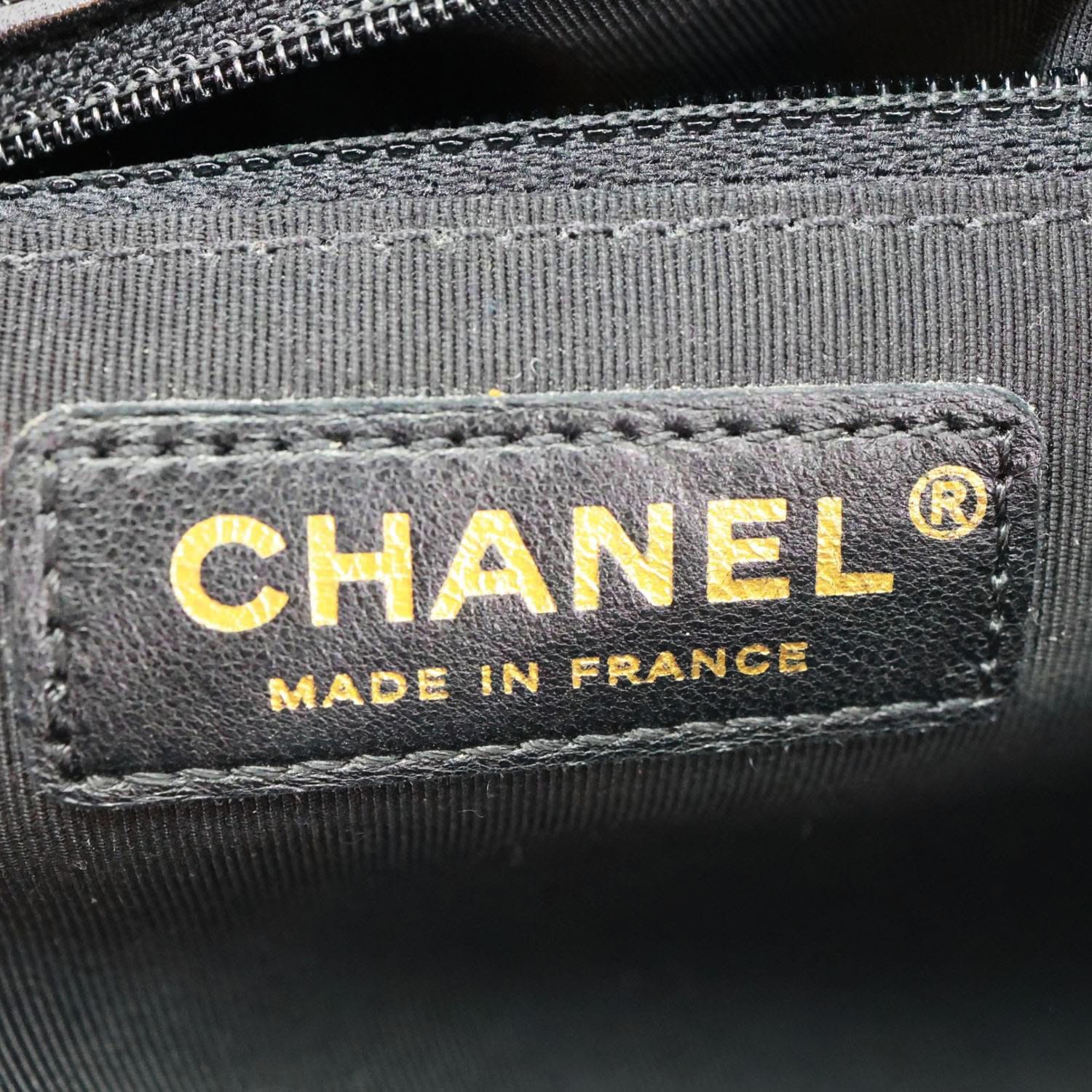 CHANEL Boy Flap Large Quilted Leather Crossbody Bag Black