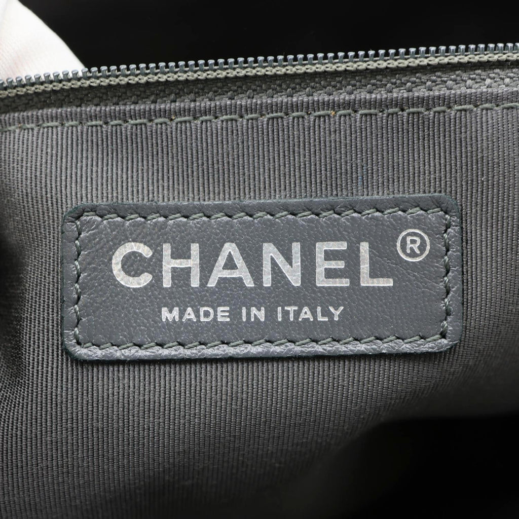 CHANEL Girl Quilted Lambskin Leather Crossbody Bag Grey