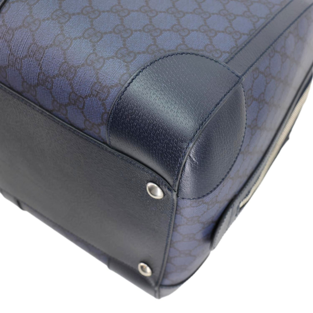 GUCCI GG Supreme Canvas Duffle Bag Navy Blue 724612