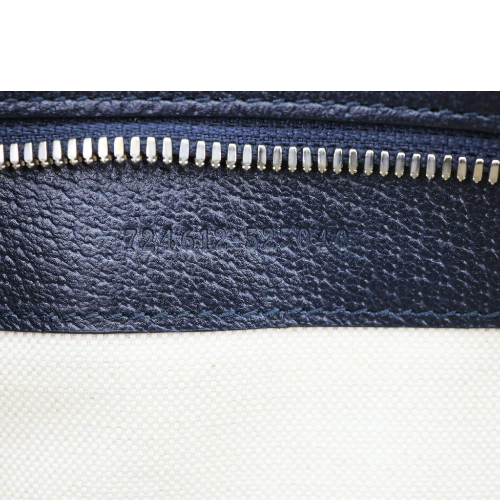 GUCCI GG Supreme Canvas Duffle Bag Navy Blue 724612