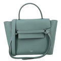 CELINE Micro Belt Grained Leather Shoulder Bag Sage Green