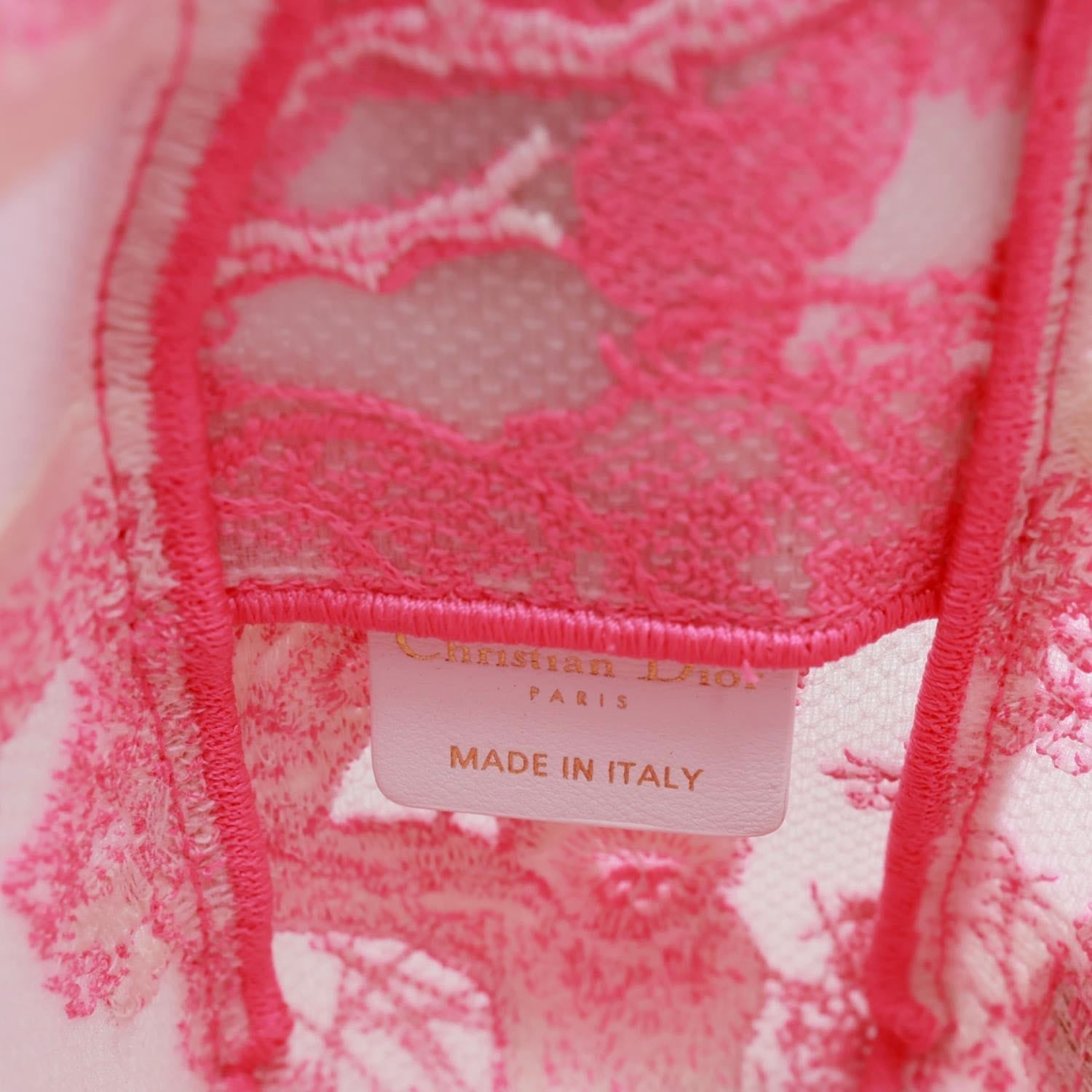 CHRISTIAN DIOR Diorcamp Toile de Jouy Embroidered Canvas Messenger Bag Pink