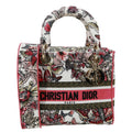 CHRISTIAN DIOR Lady D-Lite Medium Embroidered Butterfly Canvas Shoulder Bag Multicolor