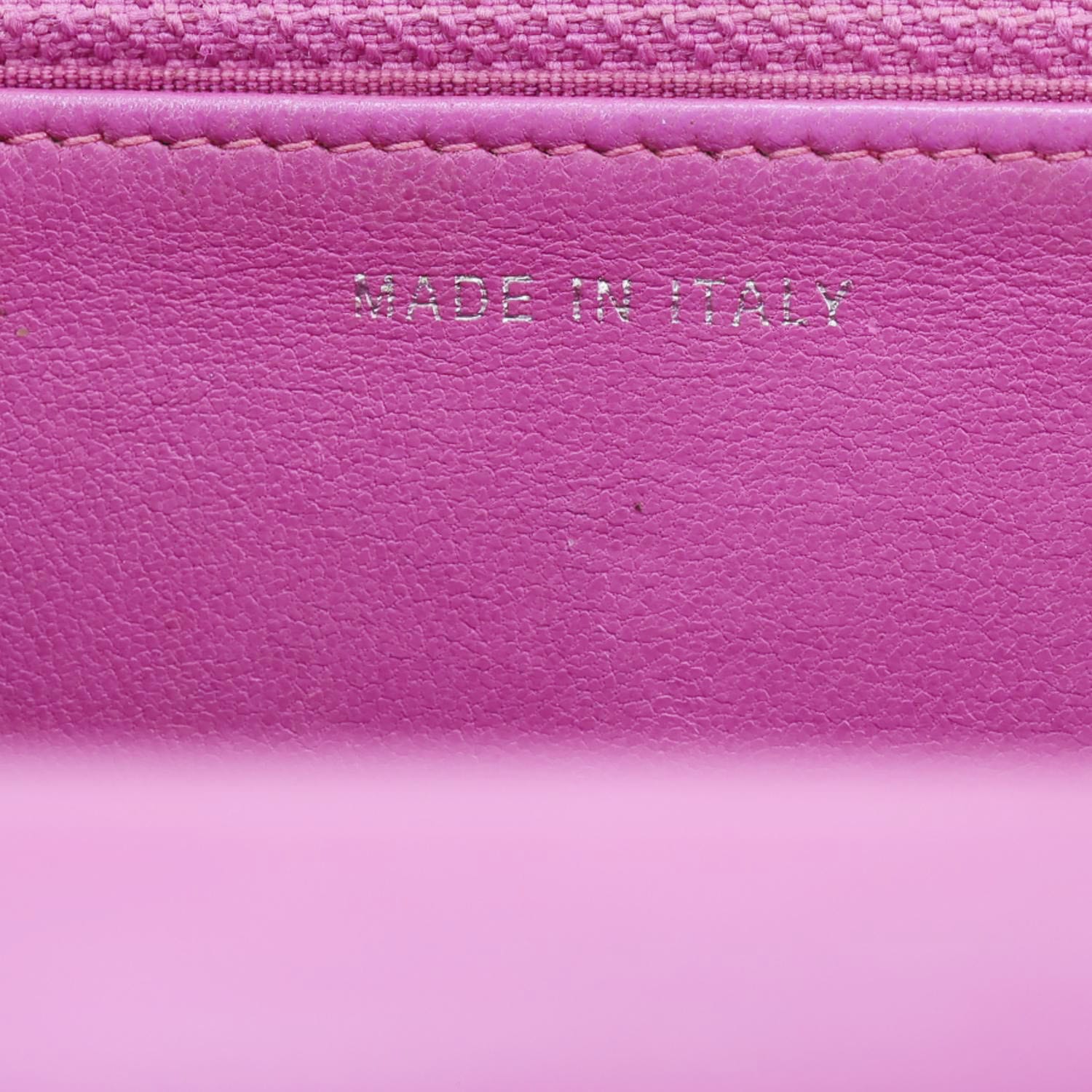 CHANEL Coco Boy Quilted Calfskin Leather Wallet On Chain Crossbody Bag Purple
