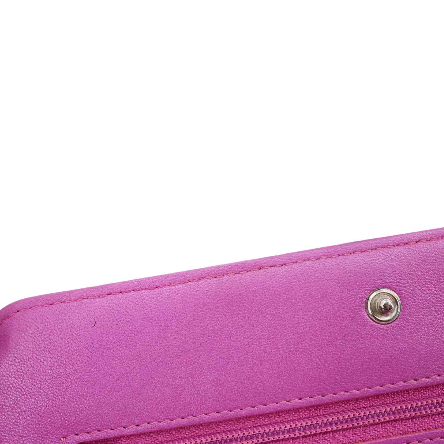 CHANEL Coco Boy Quilted Calfskin Leather Wallet On Chain Crossbody Bag Purple