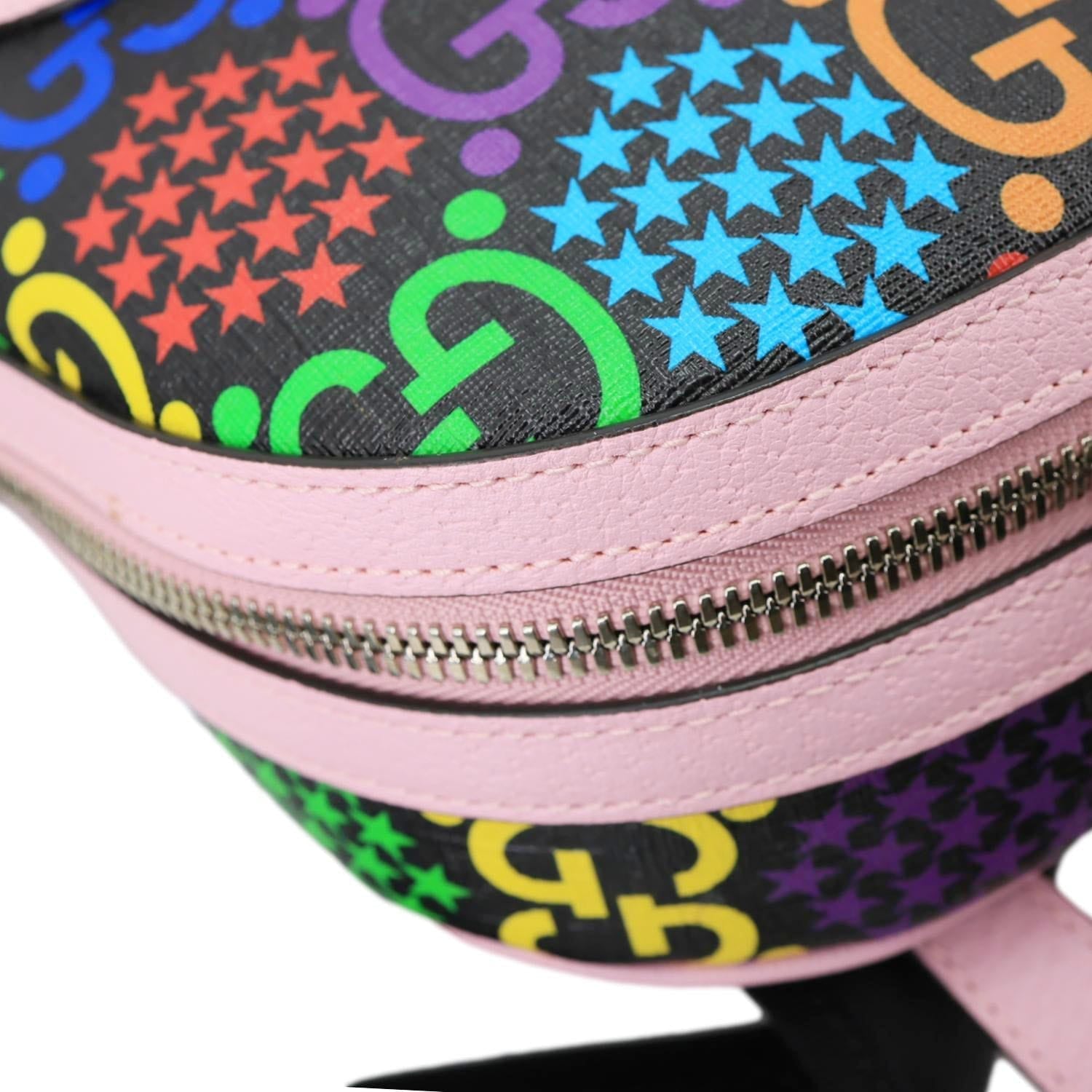 GUCCI Psychedelic GG Supreme Monogram Canvas Backpack Bag Multicolor 601296