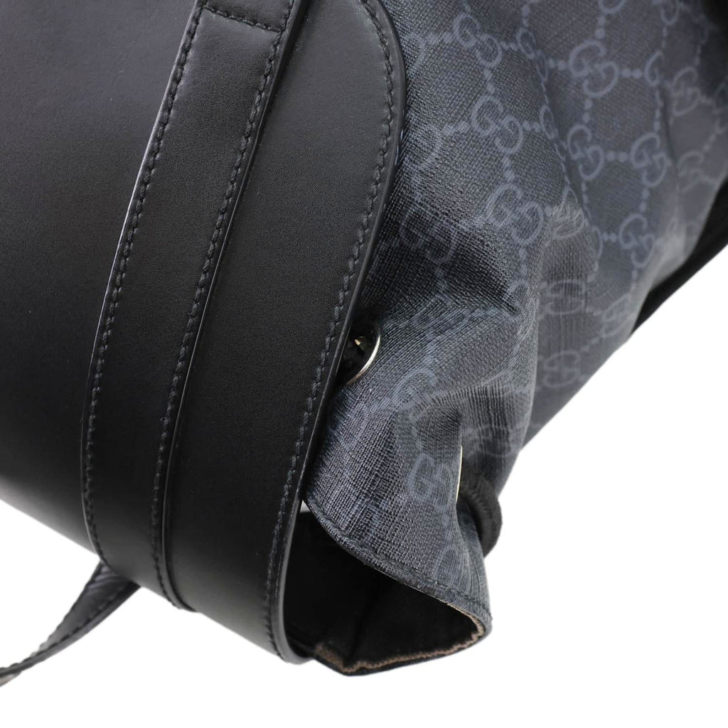 GUCCI GG Supreme Canvas Backpack Black 495563
