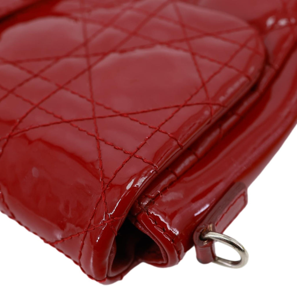 CHRISTIAN DIOR Miss Dior Promenade Cannage Quilted Leather Crossbody Bag Red