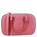 GUCCI GG Signature Leather Boston Bag Pink 428225