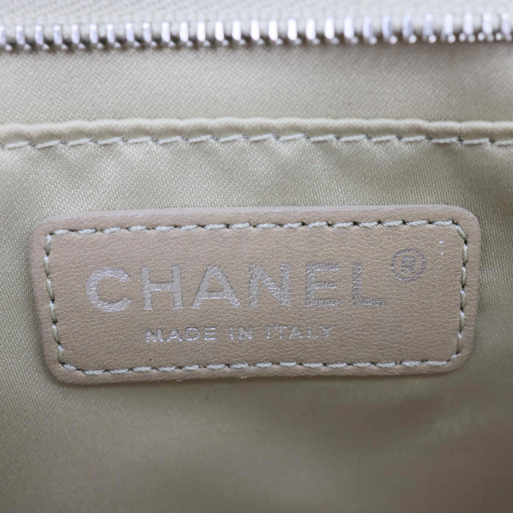 CHANEL Timeless Classic Flap Quilted Python Leather Shoulder Bag Gold