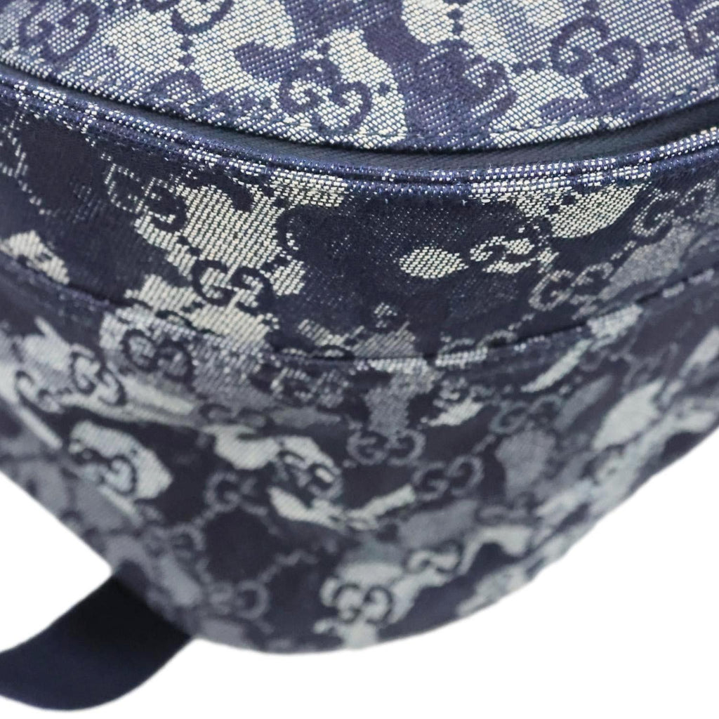 GUCCI GG Denim Backpack Navy Blue 849008