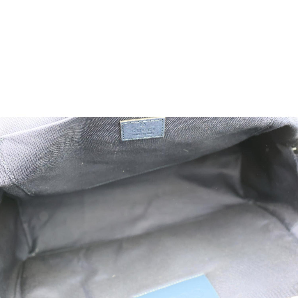 GUCCI GG Denim Backpack Navy Blue 849008