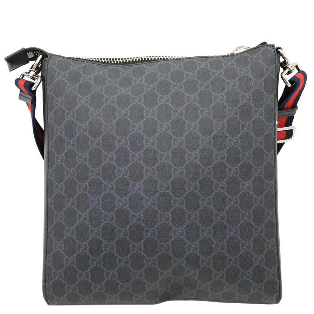 GUCCI GG Supreme Canvas Messenger Bag Black 474137