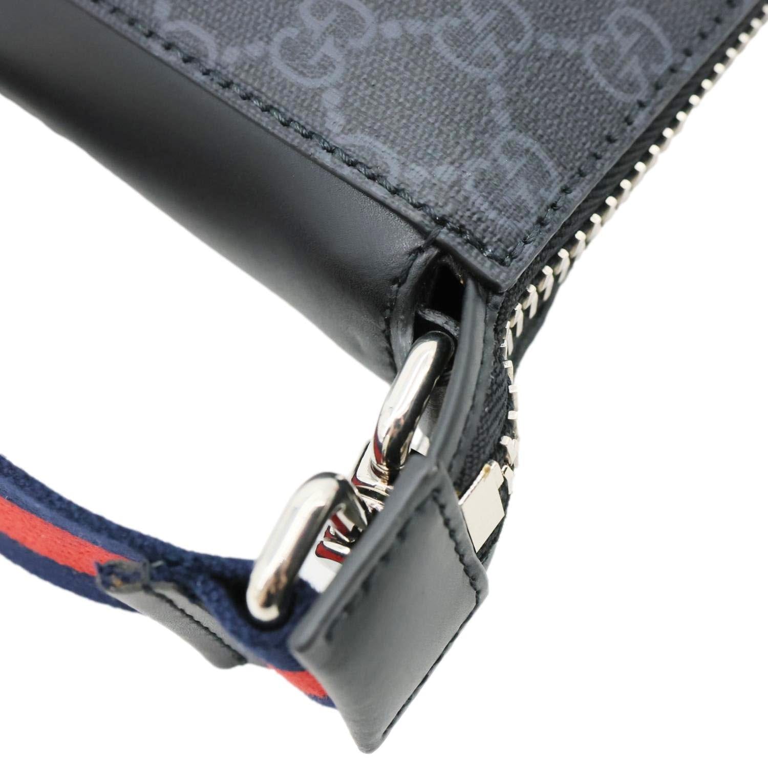GUCCI GG Supreme Canvas Messenger Bag Black 474137