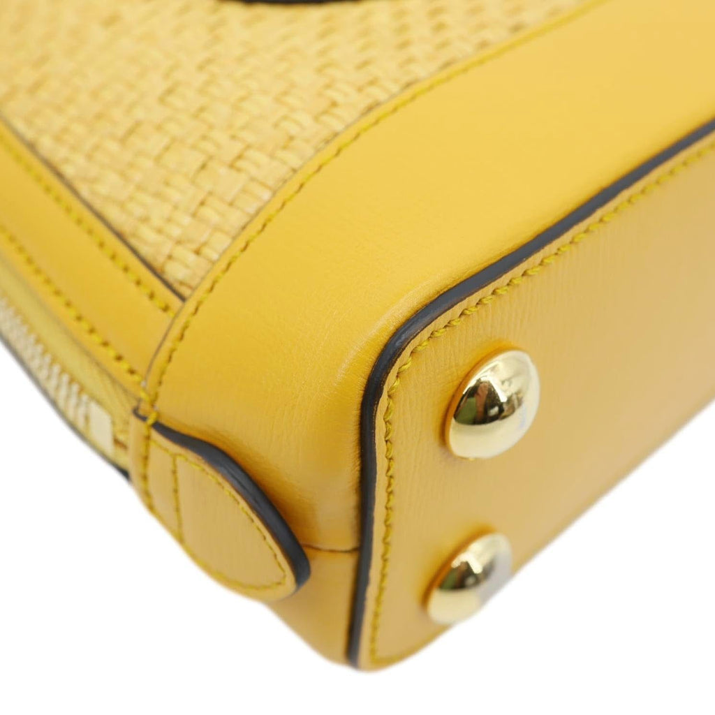 GUCCI Horsebit 1955 Mini Leather Crossbody Bag Yellow 640716