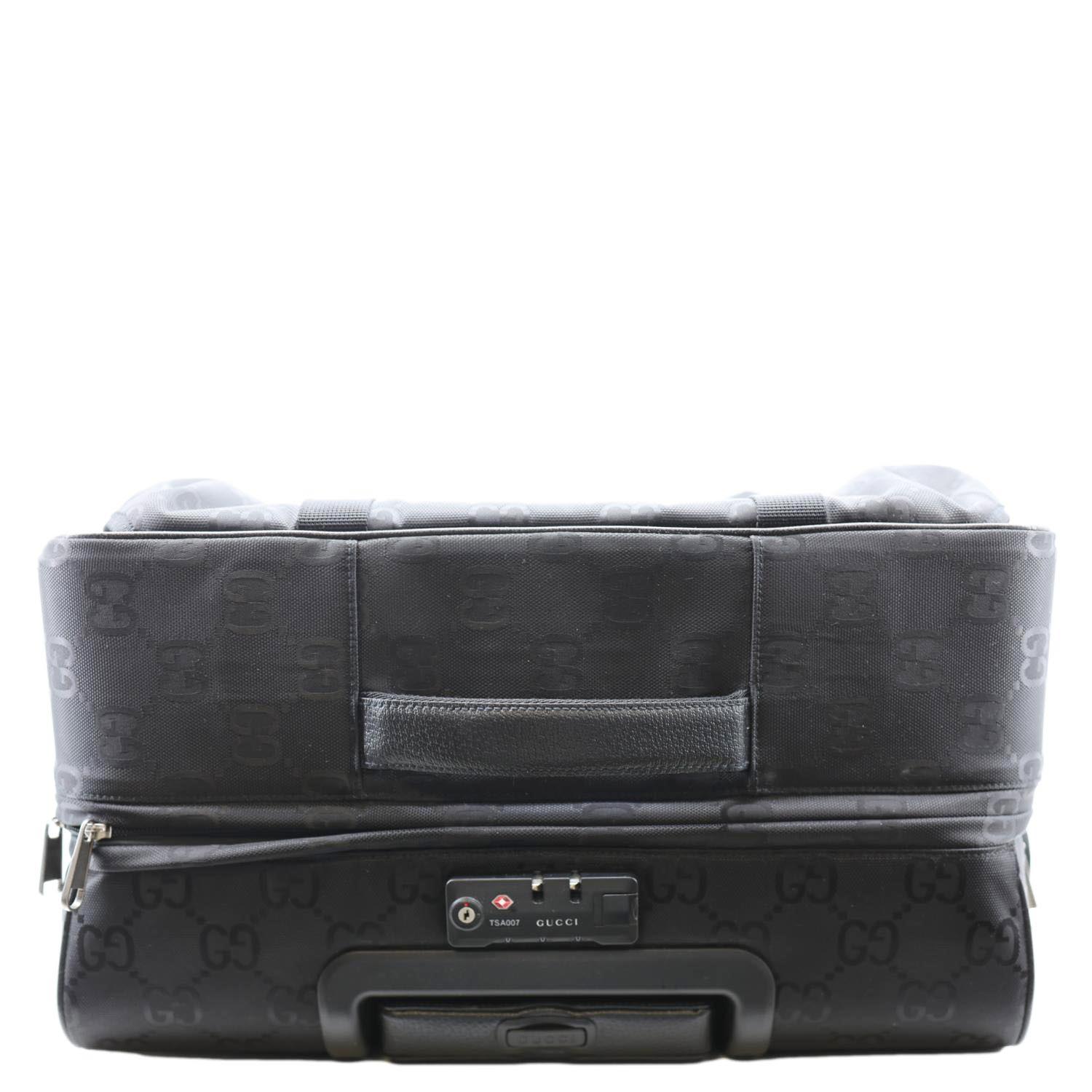 GUCCI Off The Grid Monogram Econyl Nylon Trolley Bag Black 674231