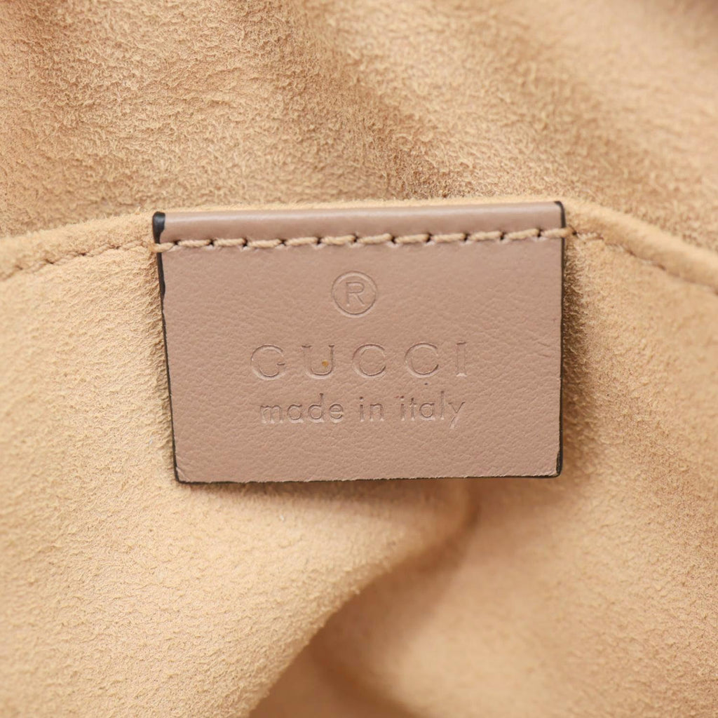 GUCCI GG Marmont Mini Matelasse Leather Crossbody Bag Dusty Pink 448065