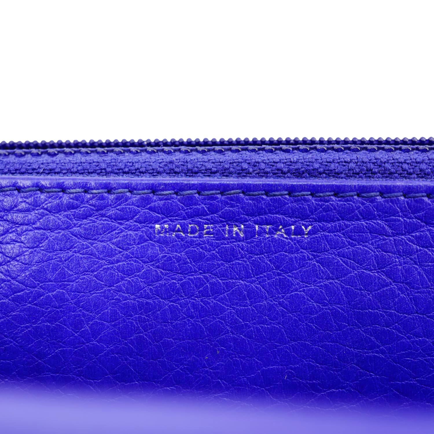 CHANEL Fancy CC Quilted Calfskin Leather Wallet On Chain Bag Royal Blue