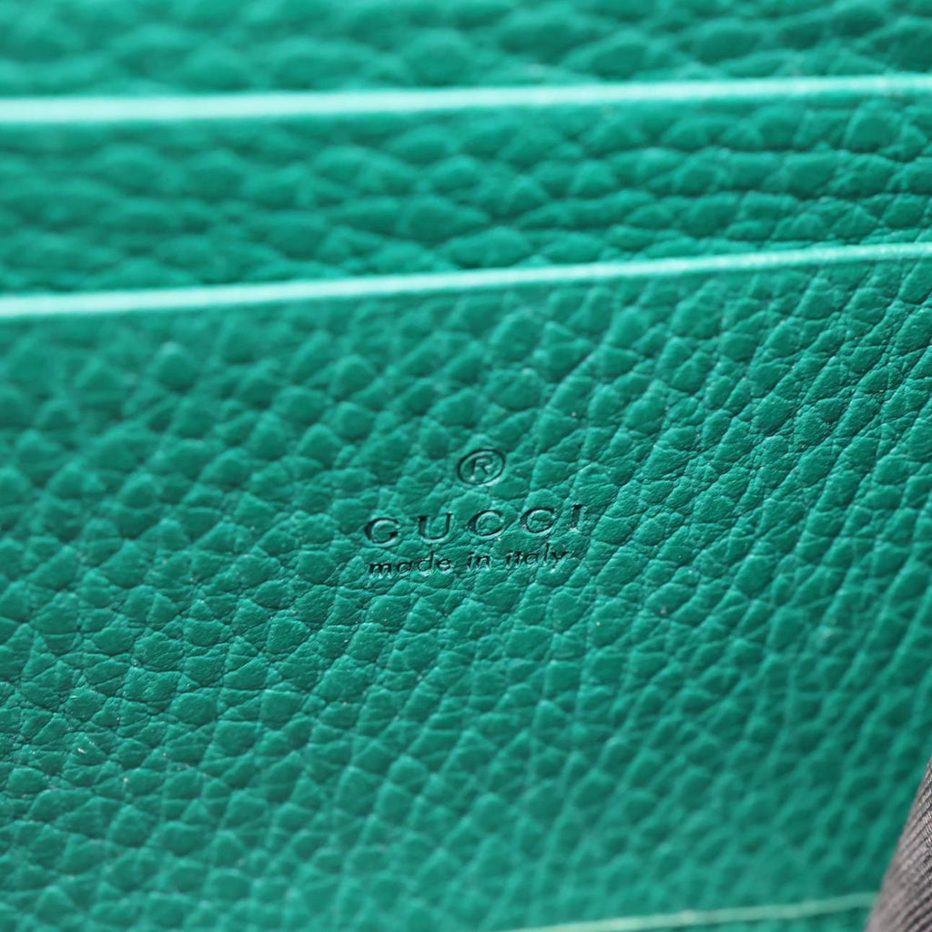 GUCCI Dionysus Crystal Mini Dollar Calfskin Leather Crossbody Bag Green 401231