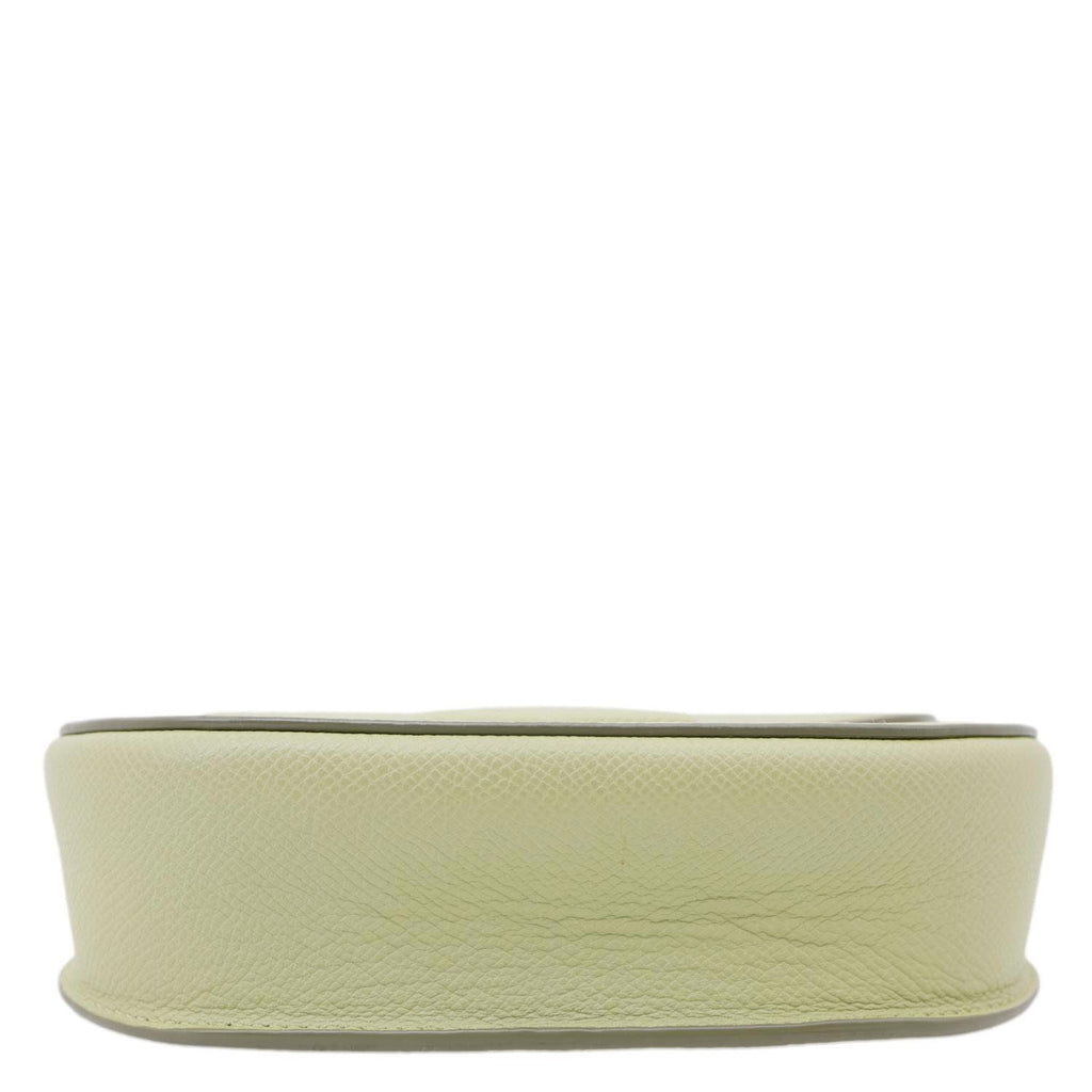 CELINE Trotteur Small Grained Calfskin Leather Shoulder Bag Sage