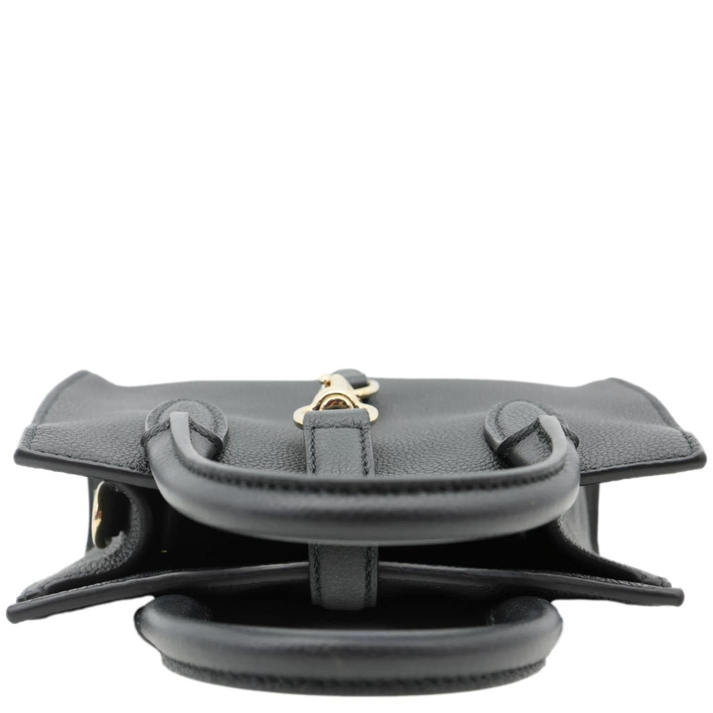 GUCCI Jackie Small Soft Grainy Leather Tote Bag Black 795349
