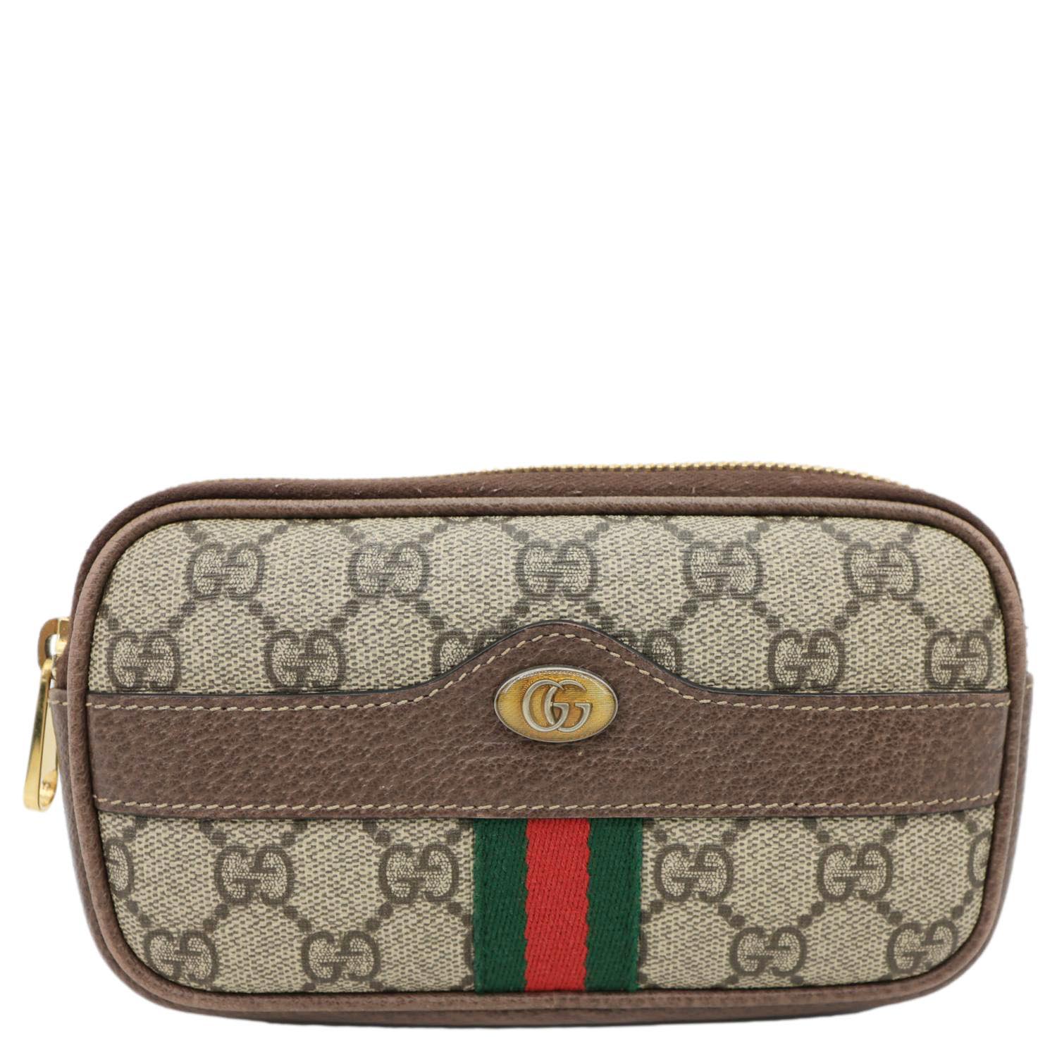 GUCCI Web Ophidia GG Supreme Canvas Belt Bag Beige 519308