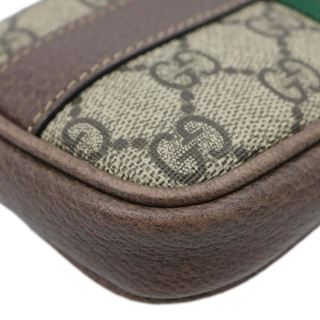 GUCCI Web Ophidia GG Supreme Canvas Belt Bag Beige 519308