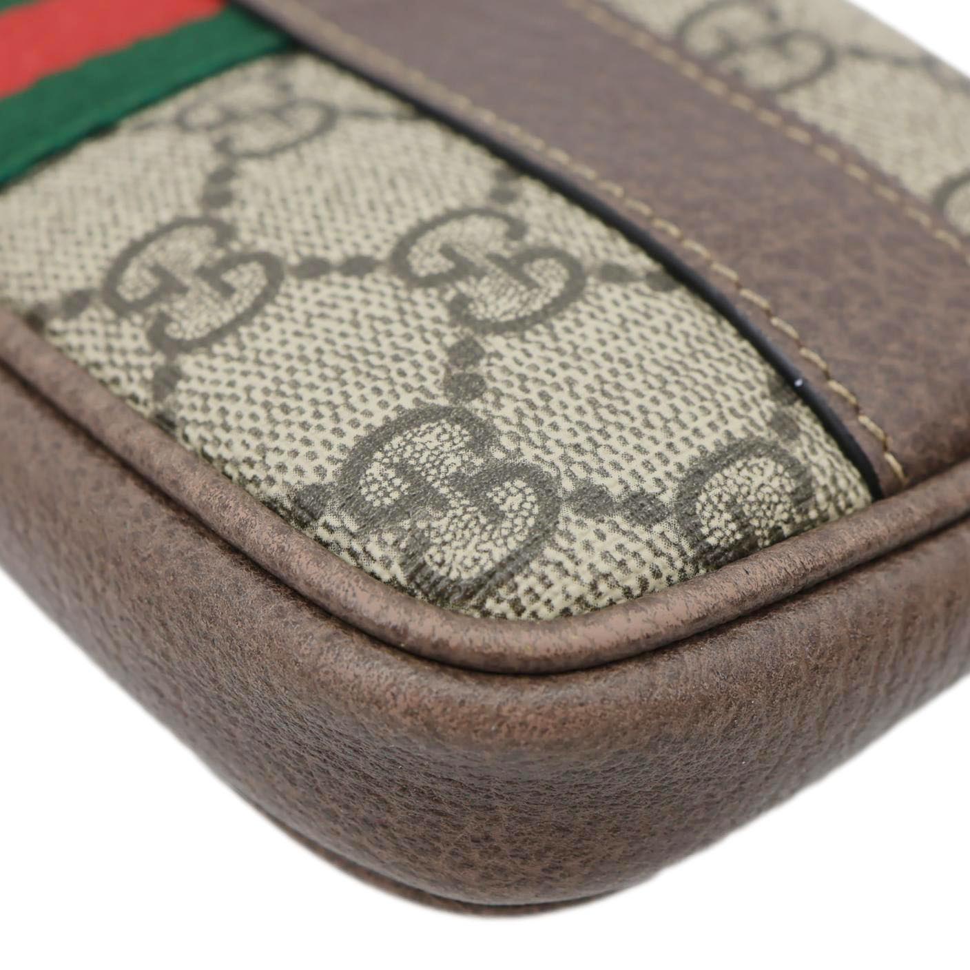 GUCCI Web Ophidia GG Supreme Canvas Belt Bag Beige 519308