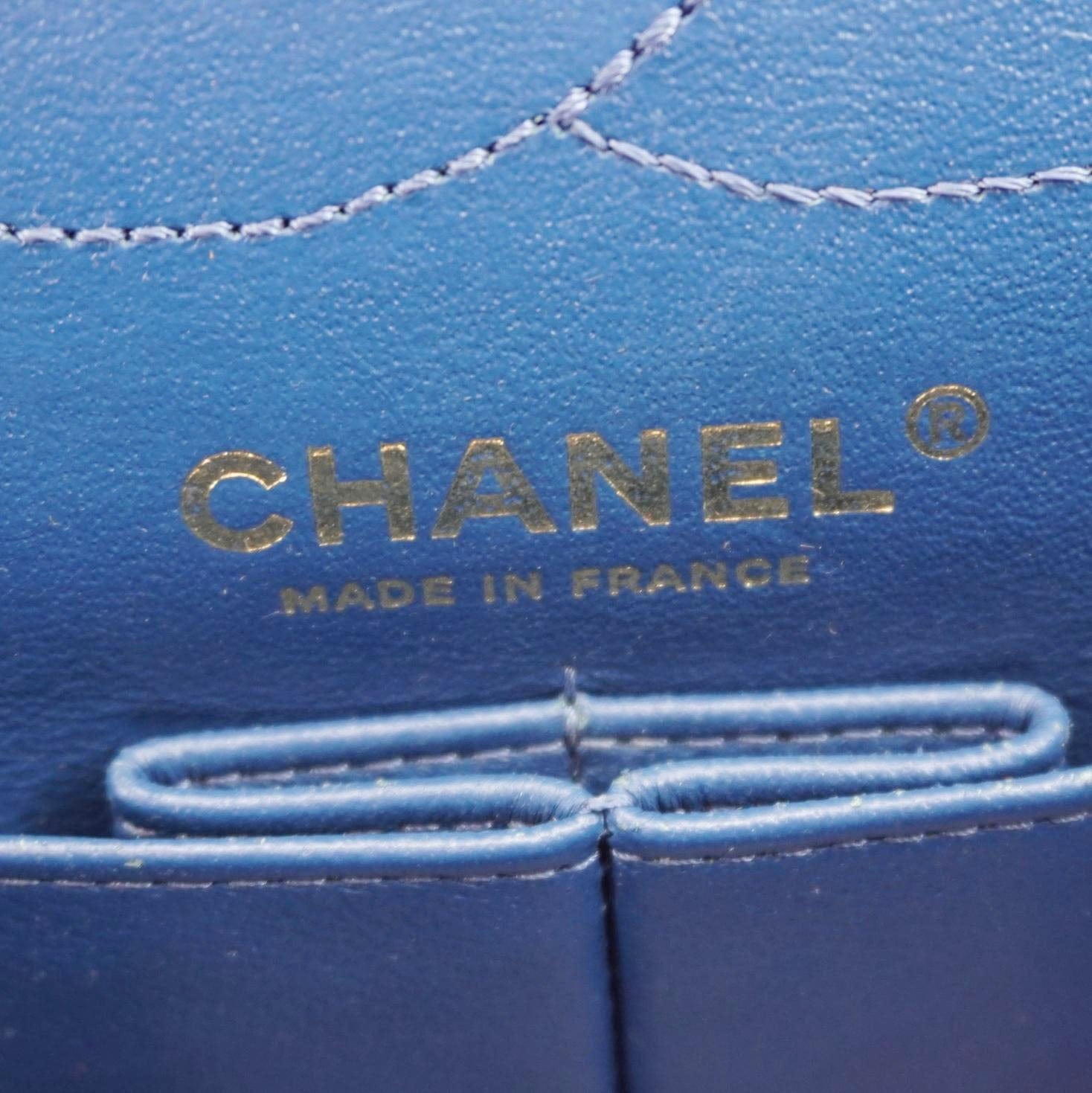 CHANEL 2.55 Reissue Double Flap Chevron Leather Shoulder Bag Pink