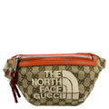 GUCCI X North Face Canvas Waist Belt Bag Beige 650299