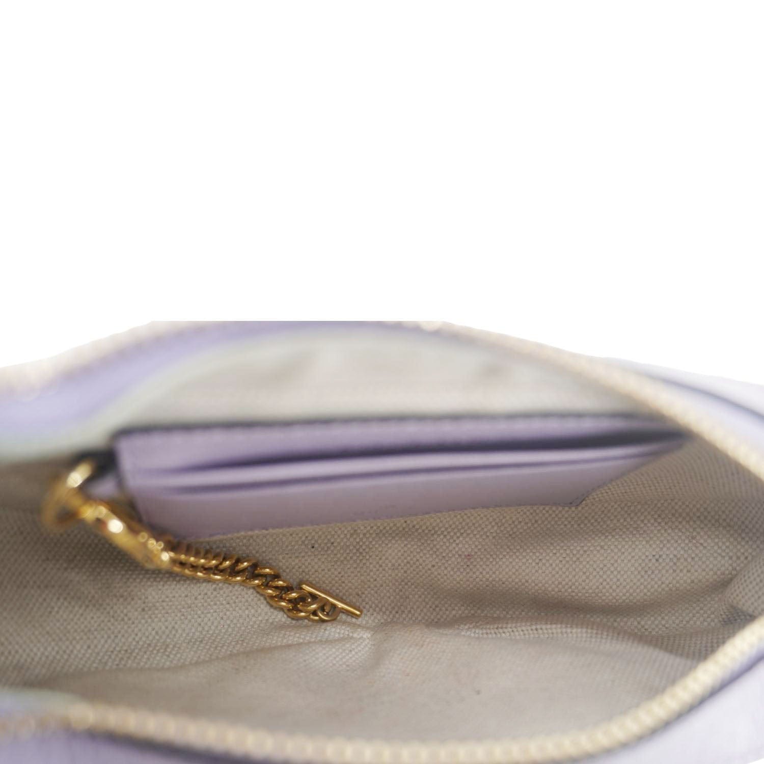 GUCCI Ophidia Half Moon Mini GG Canvas Hobo Bag Light Purple 658551