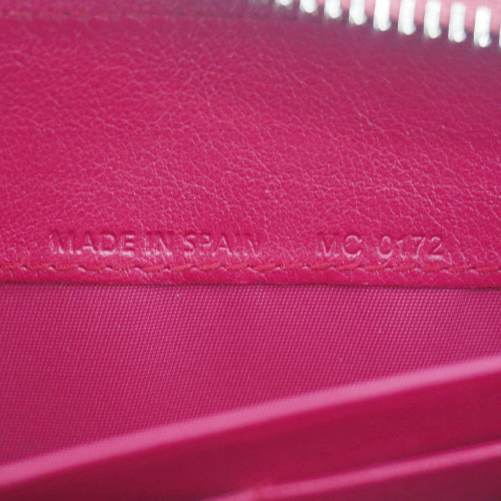 CHRISTIAN DIOR Lady Dior Patent Leather Zippy Wallet Red