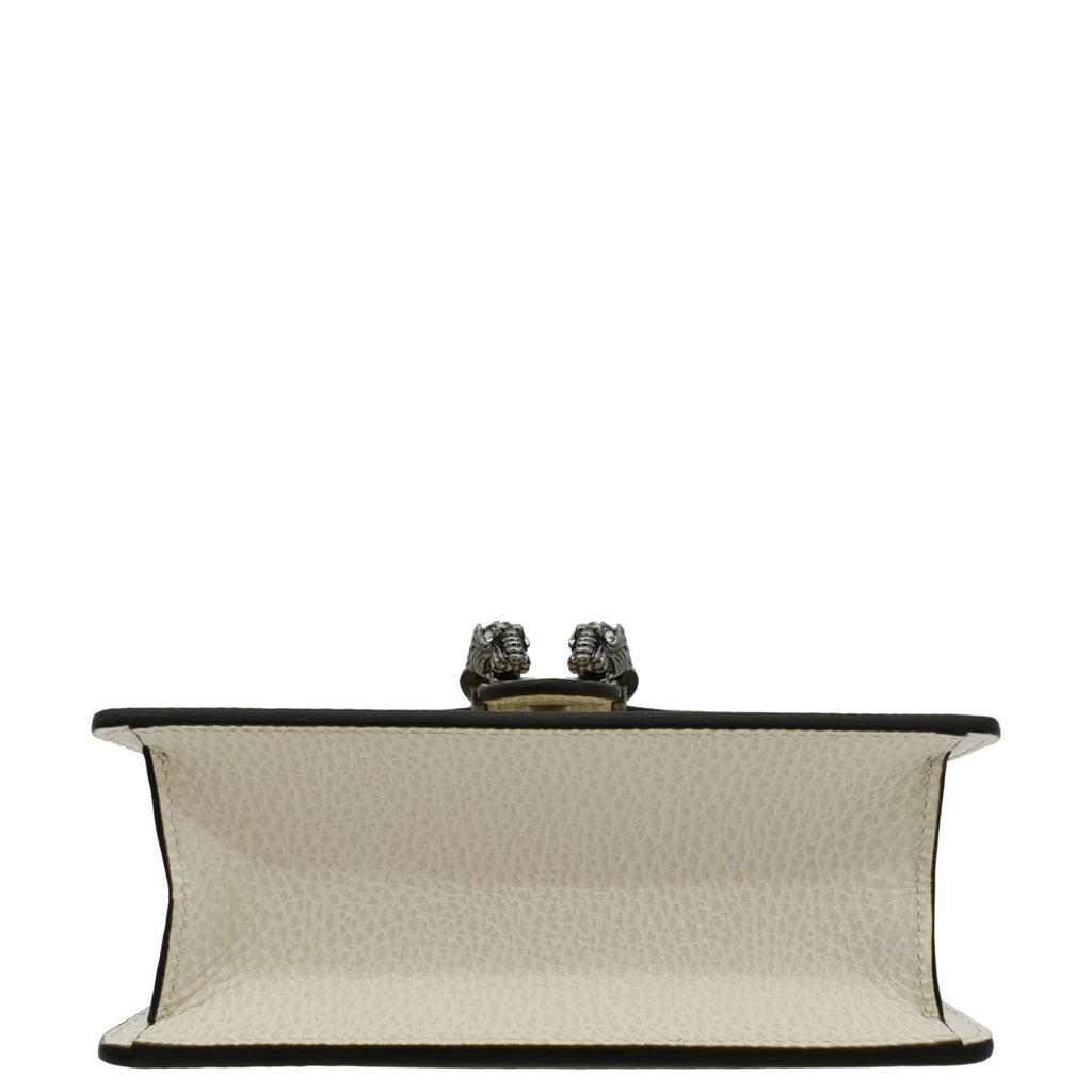 GUCCI Dionysus Mini Leather Top Handle Shoulder Bag Off White 752029