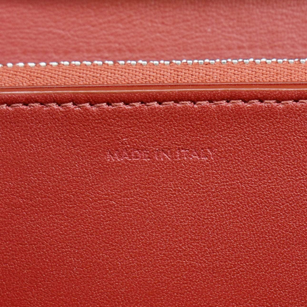 CELINE Classic Box Medium Leather Flap Shoulder Bag Red